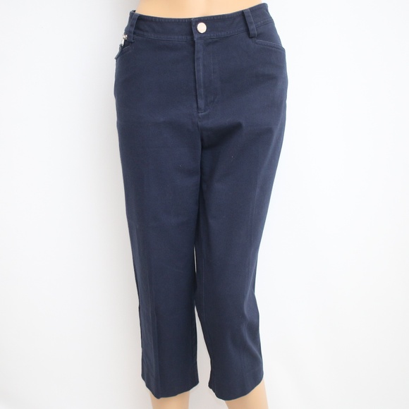 Ralph Lauren Pants - Lauren Ralph Lauren Navy Crop Capri Pants Sz 8